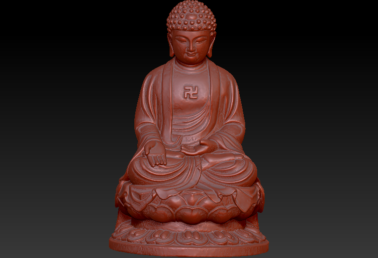 佛像22zbrush圆雕图stl三维立体