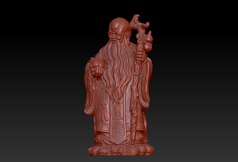 寿星精品zbrush圆雕图stl三维立体