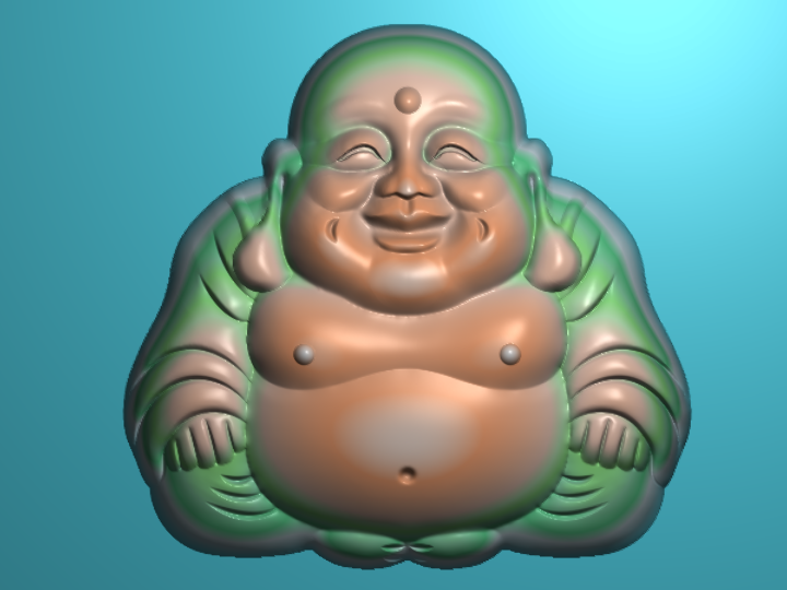 笑佛吊坠 精雕浮雕图库