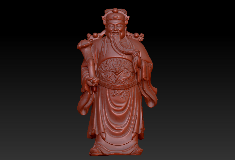 福星zbrush圆雕图stl三维立体