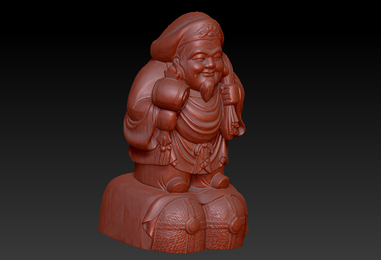喜神zbrush圆雕图stl三维立体