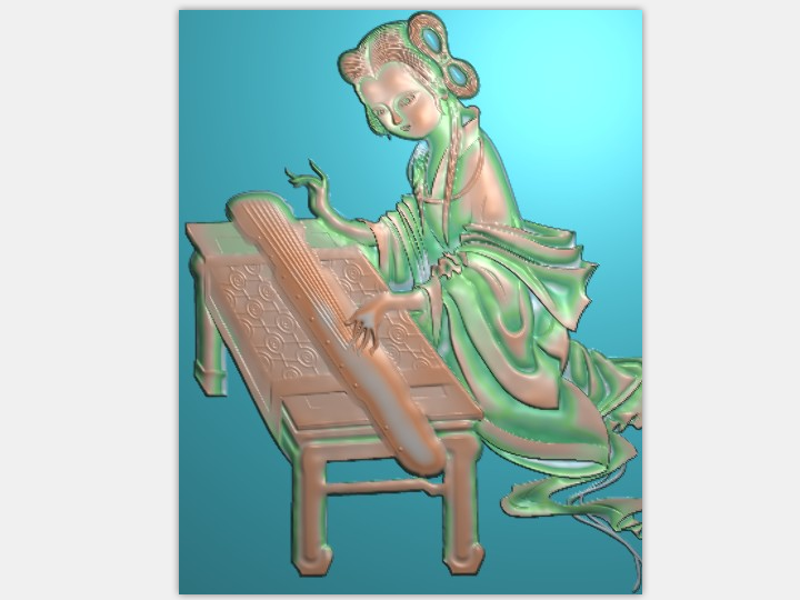 古代美女  精雕浮雕图库