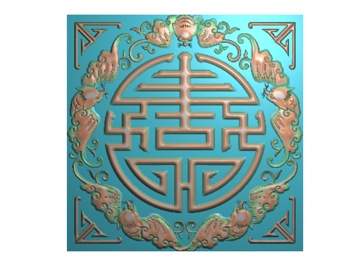 五富寿  精雕图