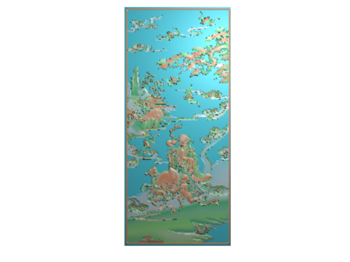 寿星图2  精雕图