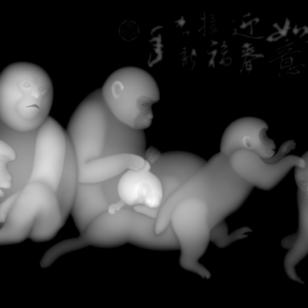4.2毫米高猴   精雕图