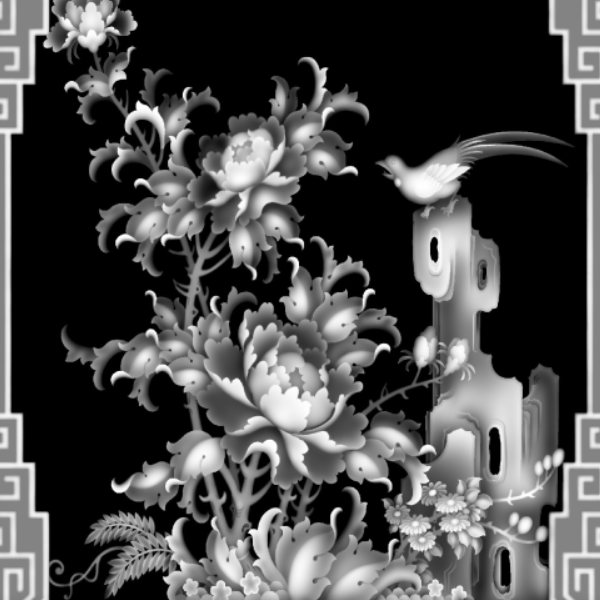 花套图117  精雕灰度图