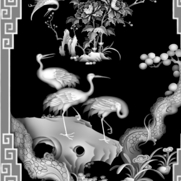 花套图118  精雕灰度图