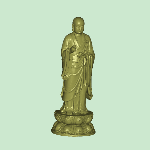 站药师 brush圆雕图stl三维立体