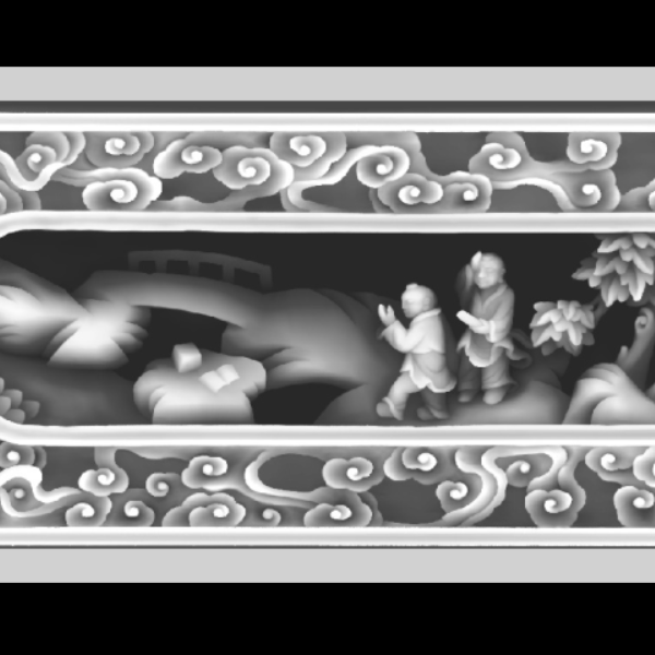 顶箱柜4  灰度图