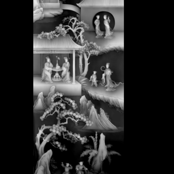无云丝(多宝格)4  灰度图