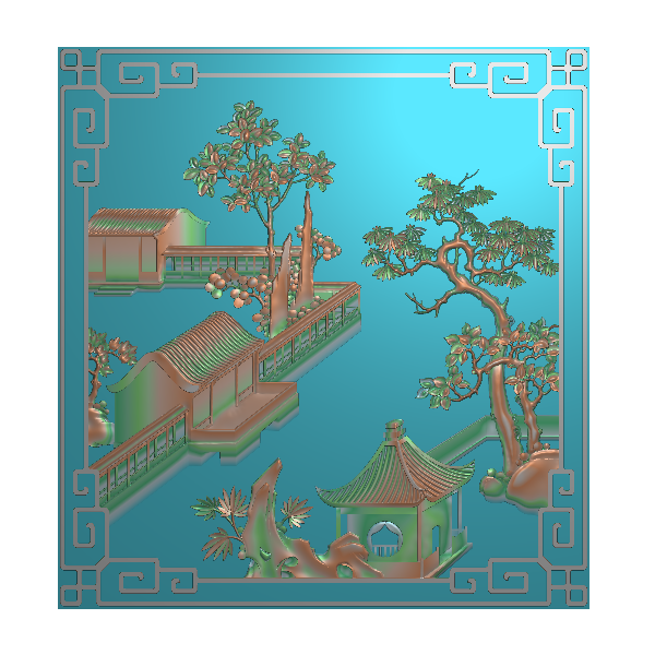 山水3 精雕图