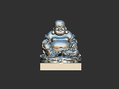 立体圆雕弥勒打印雕刻文件