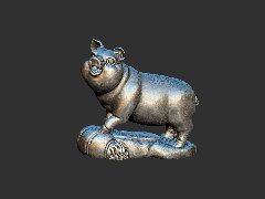 生肖猪 圆雕立体 雕刻打印文件