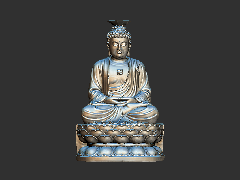 佛像如来 圆雕立体 雕刻打印文件