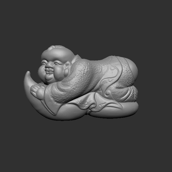 小孩子 圆雕立体 雕刻打印文件