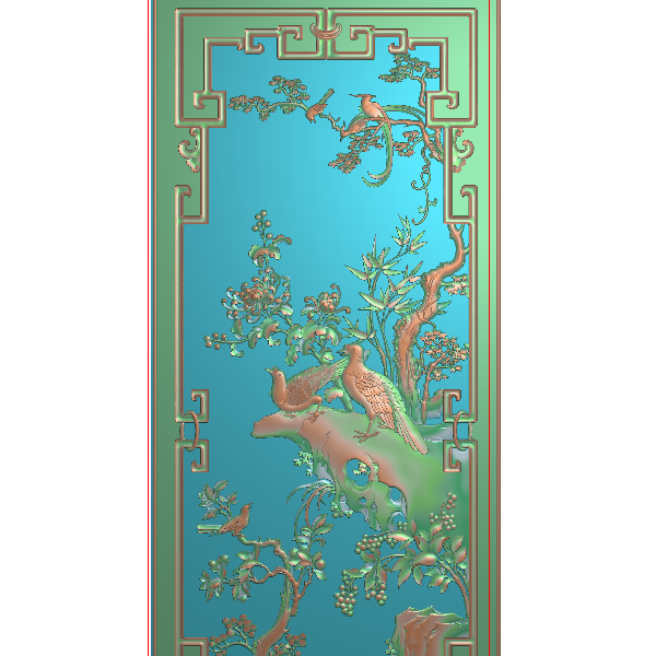 树鸟精雕图A56