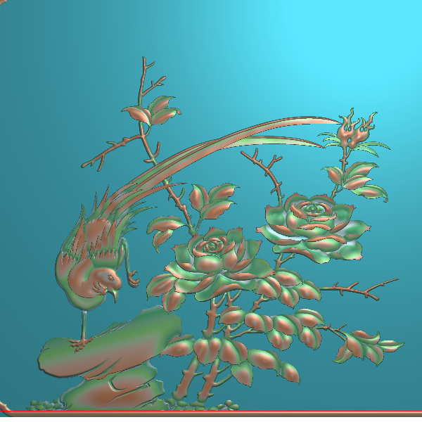 花鸟精雕图A46
