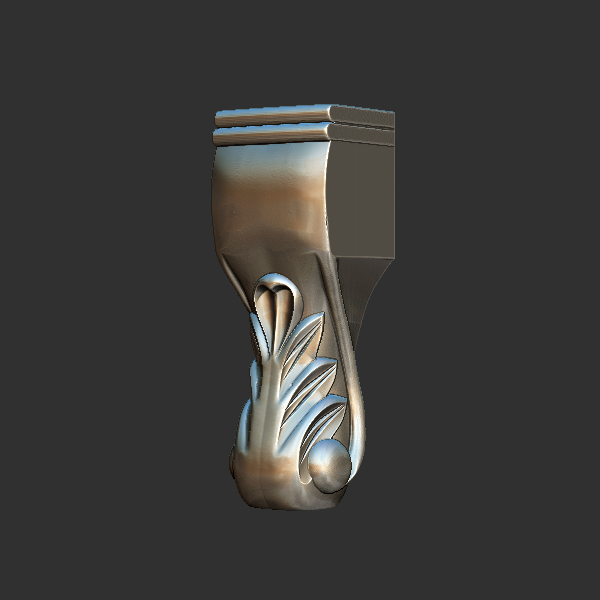 家具腿 圆雕立体 3D打印文件