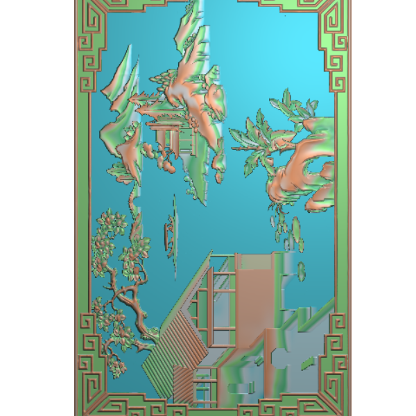 山水精雕图A7