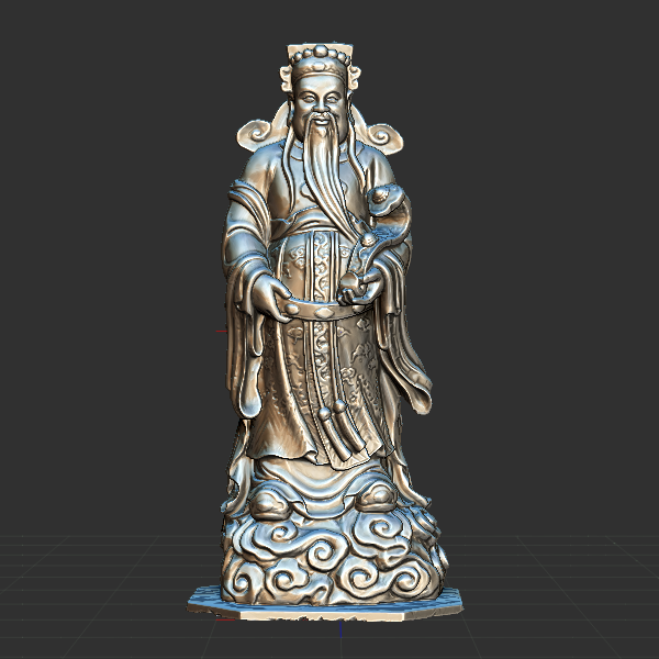 禄 圆雕立体 3D打印文件