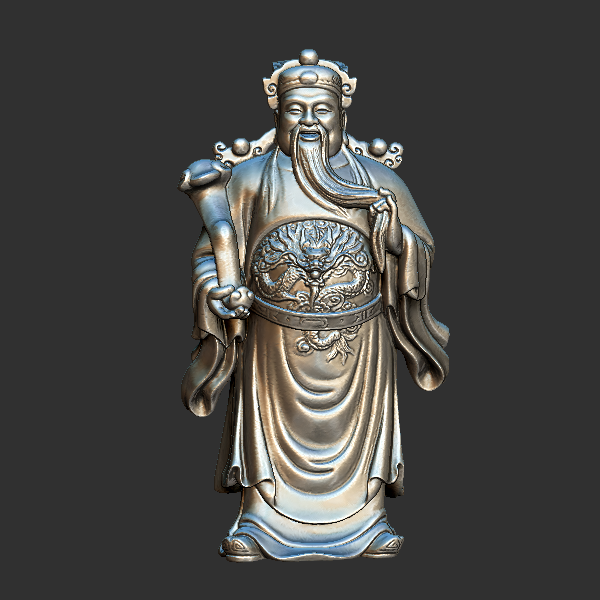 福星高照 圆雕立体 3D打印文件