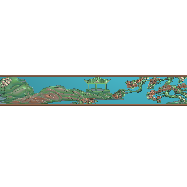 床下花板精雕图
