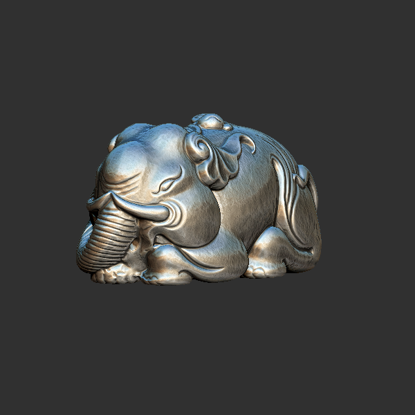 猴象 圆雕立体 3D打印文件