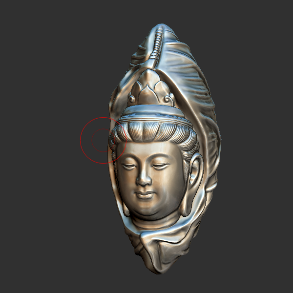 核雕观音 圆雕立体 3D打印文件