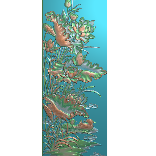 荷花5精雕图