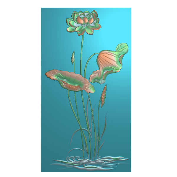 荷花6精雕图