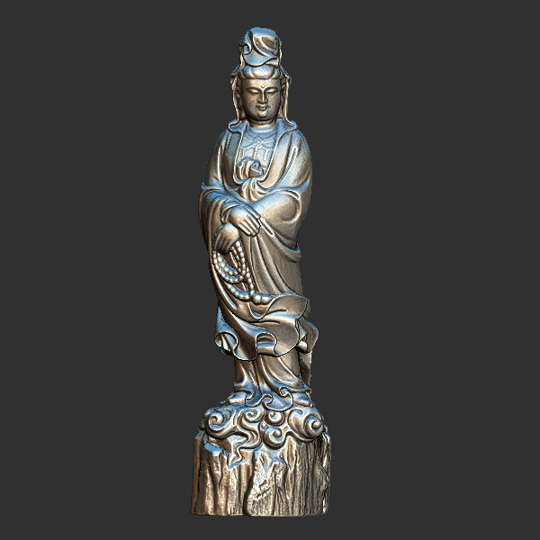 观音 圆雕立体 3D打印文件