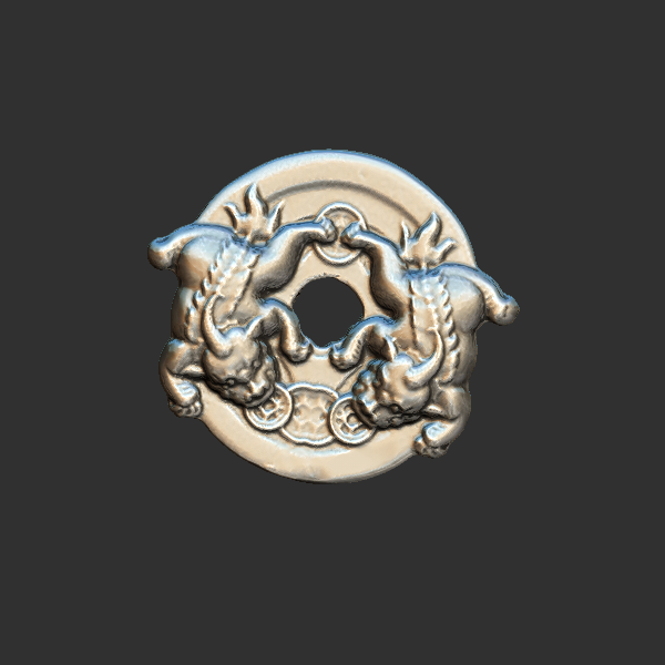 貔貅挂件 圆雕立体 3D打印文件