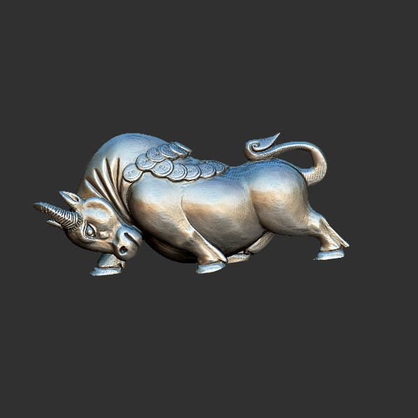 牛摆件 圆雕立体 3D打印文件