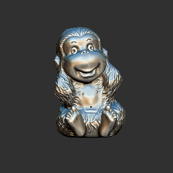 四不猴_04 圆雕立体 3D打印文件