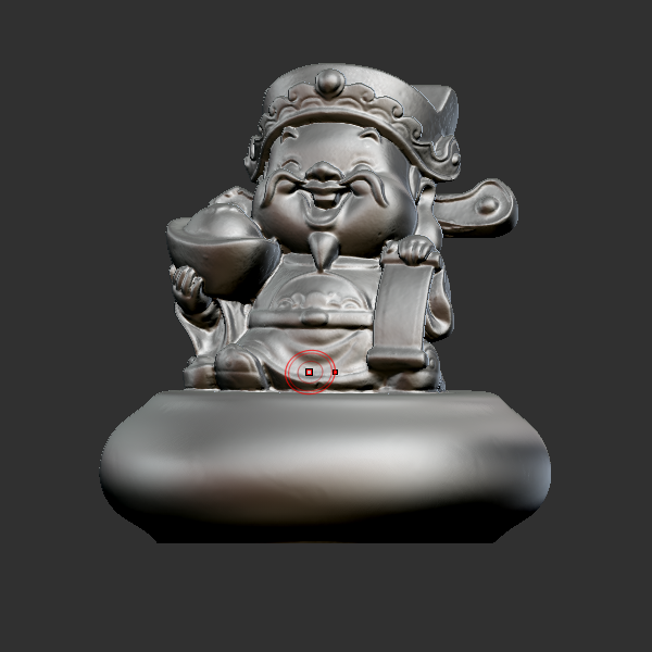财神 圆雕立体 3D打印文件