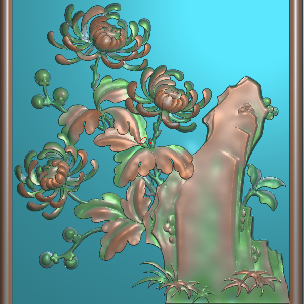 菊花4精雕图
