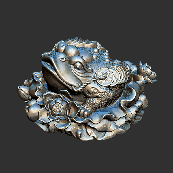 金蟾 圆雕立体 3D打印文件