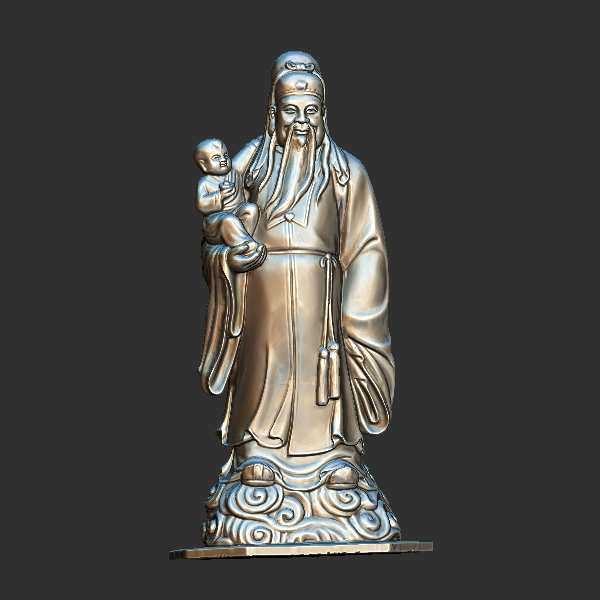 福 圆雕立体 3D打印文件