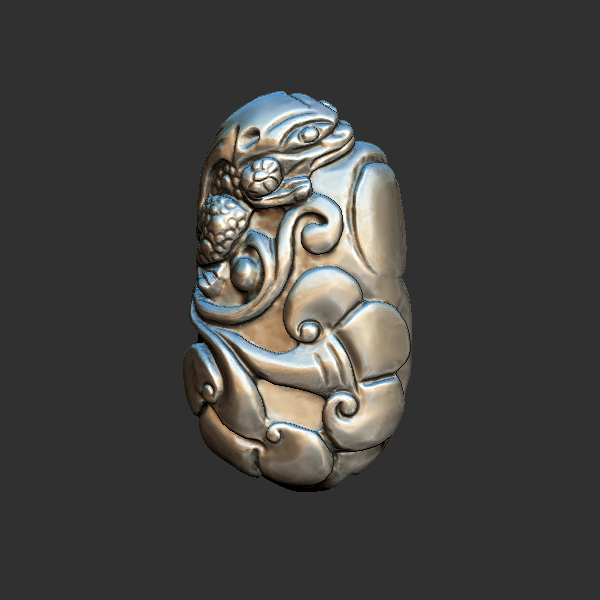 金蟾 圆雕立体 3D打印文件