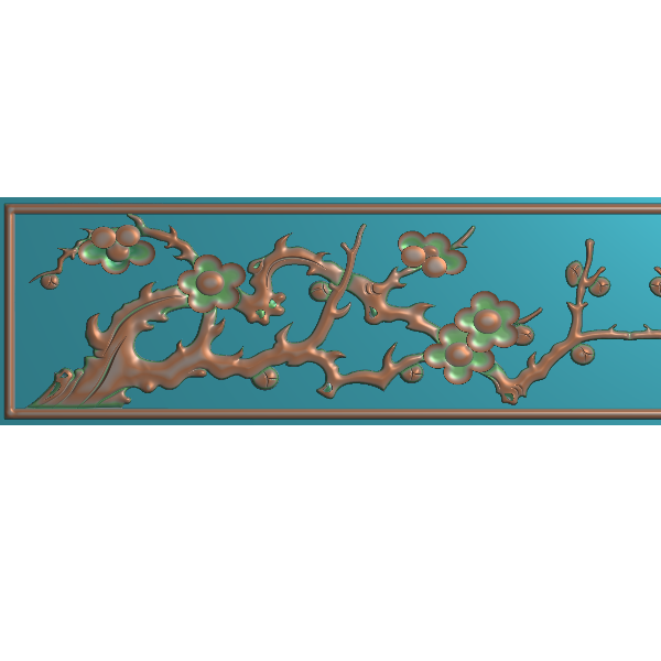 梅花抽斗精雕图