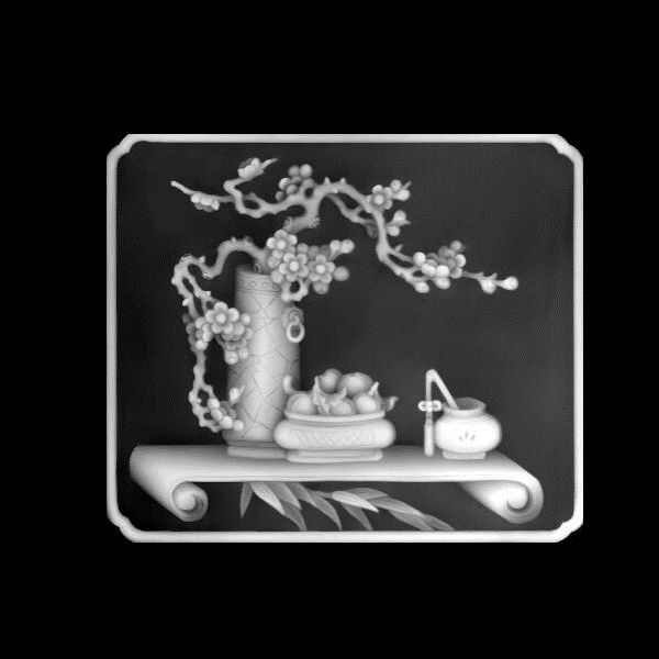 古董架5028  灰度图