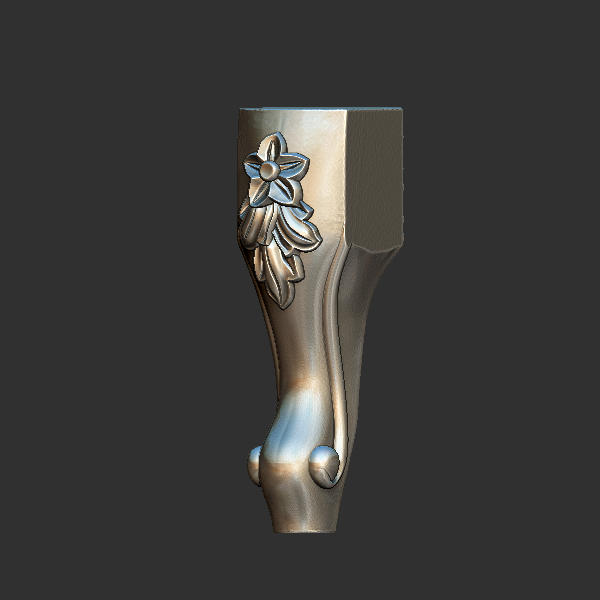 家具腿 圆雕立体 3D打印文件