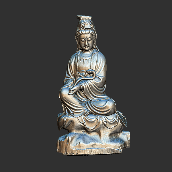 观音 圆雕立体 3D打印文件