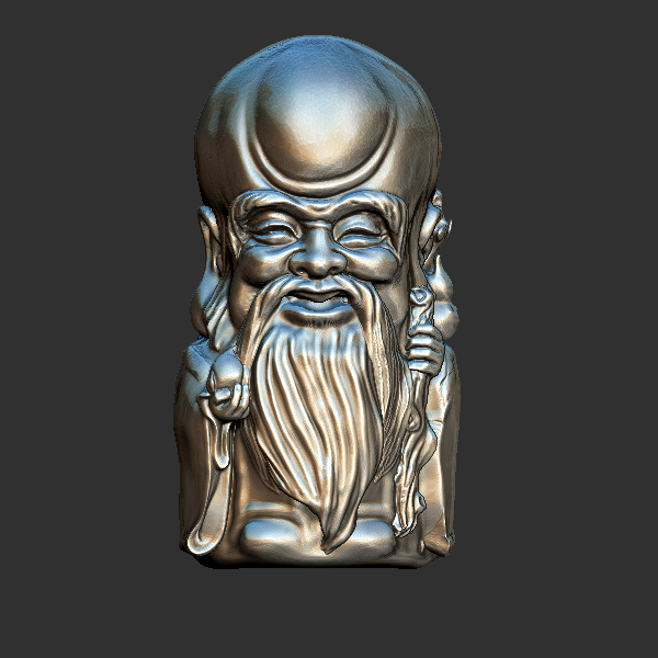 寿 圆雕立体 3D打印文件