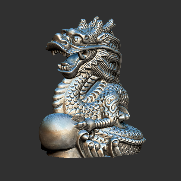 龙像 圆雕立体 3D打印文件