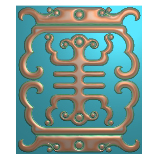 山羊泰花精雕图
