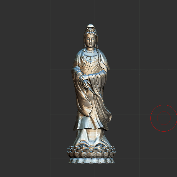 观音 圆雕立体 3D打印文件
