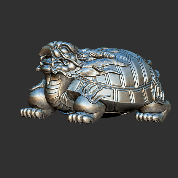 龙龟 圆雕立体 3D打印文件