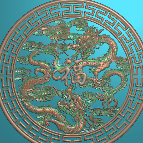龙圆精雕图