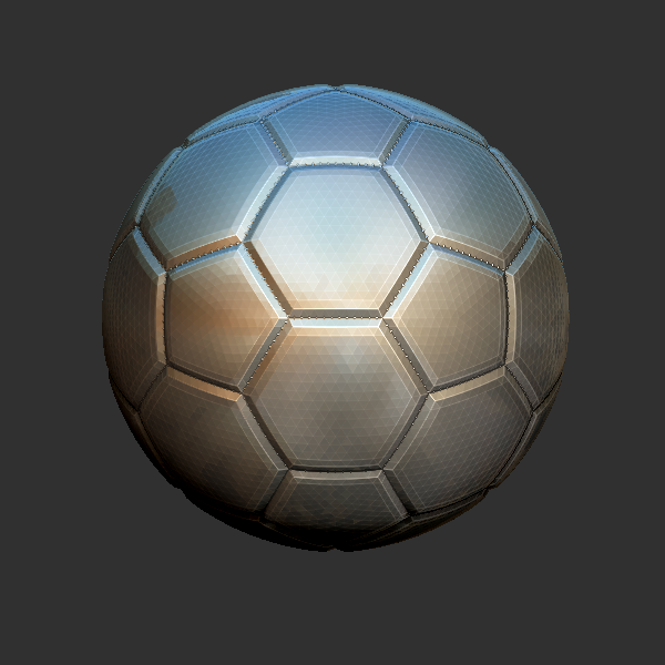 足球 圆雕立体 3D打印文件